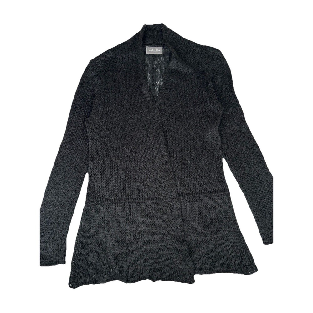 Wooden Ships Paola Buendia Open Front Cardigan Acrylic Mohair Wool Women S/M
